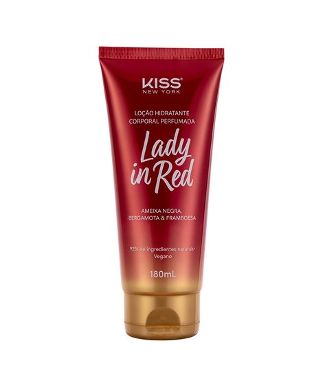 loção corporal kiss new york lady in red