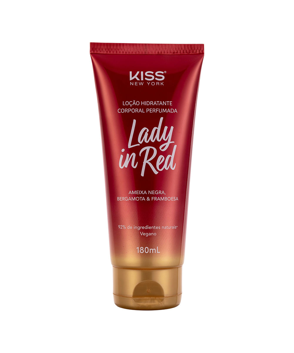 loção corporal kiss new york lady in red