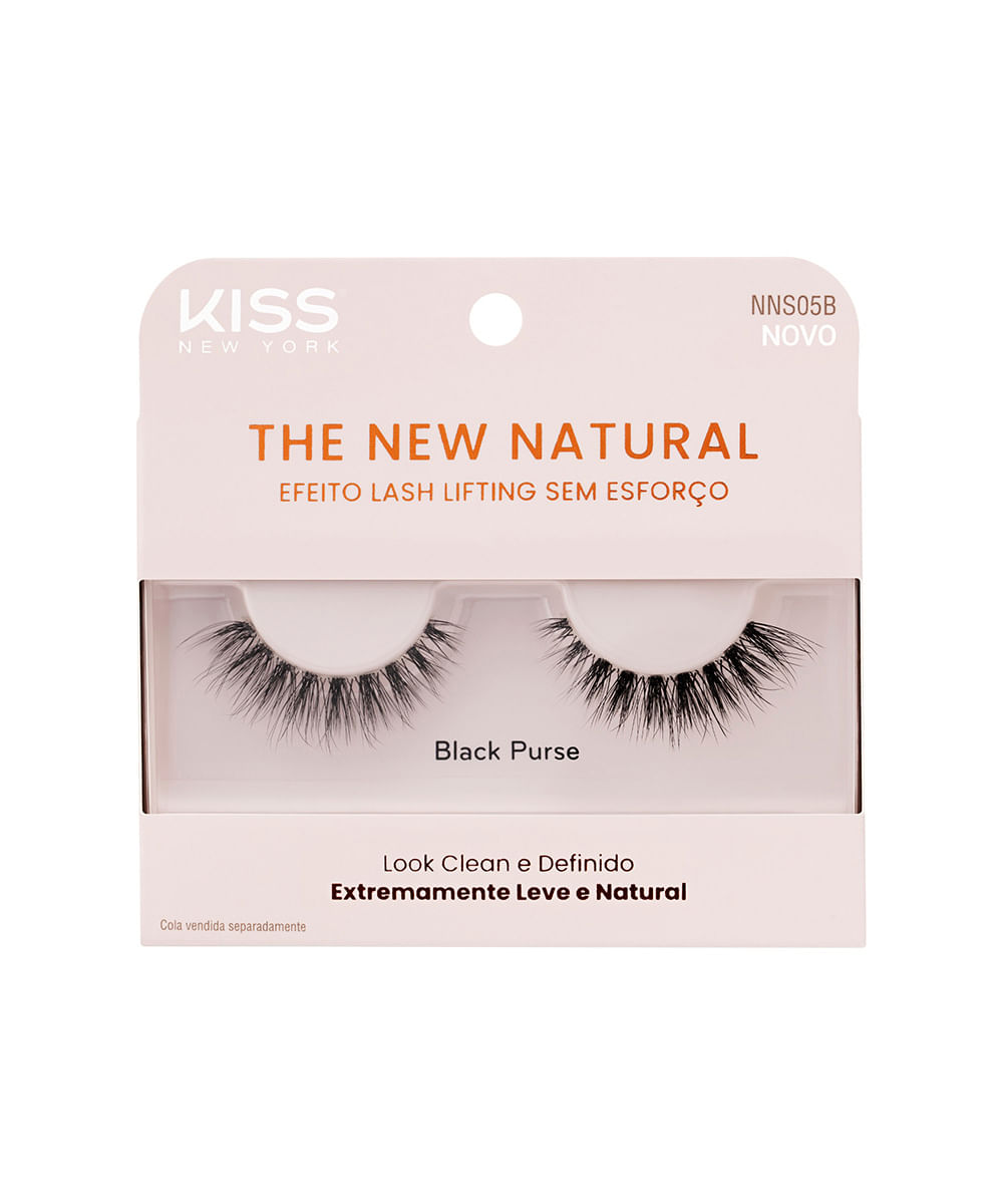 cílios postiços kiss new york the new natural black purse