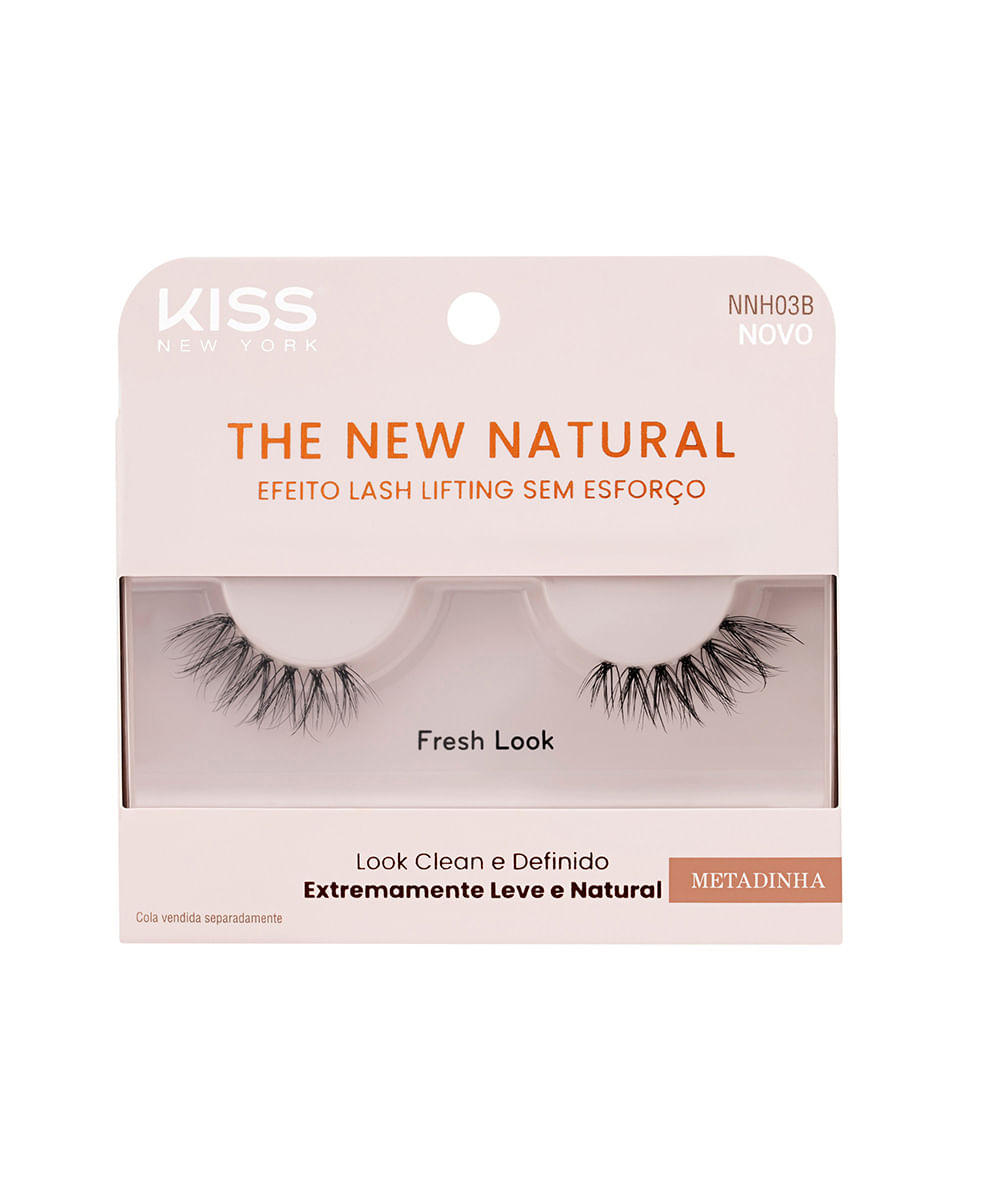 cílios postiços kiss new york the new natural metadinha fresh look