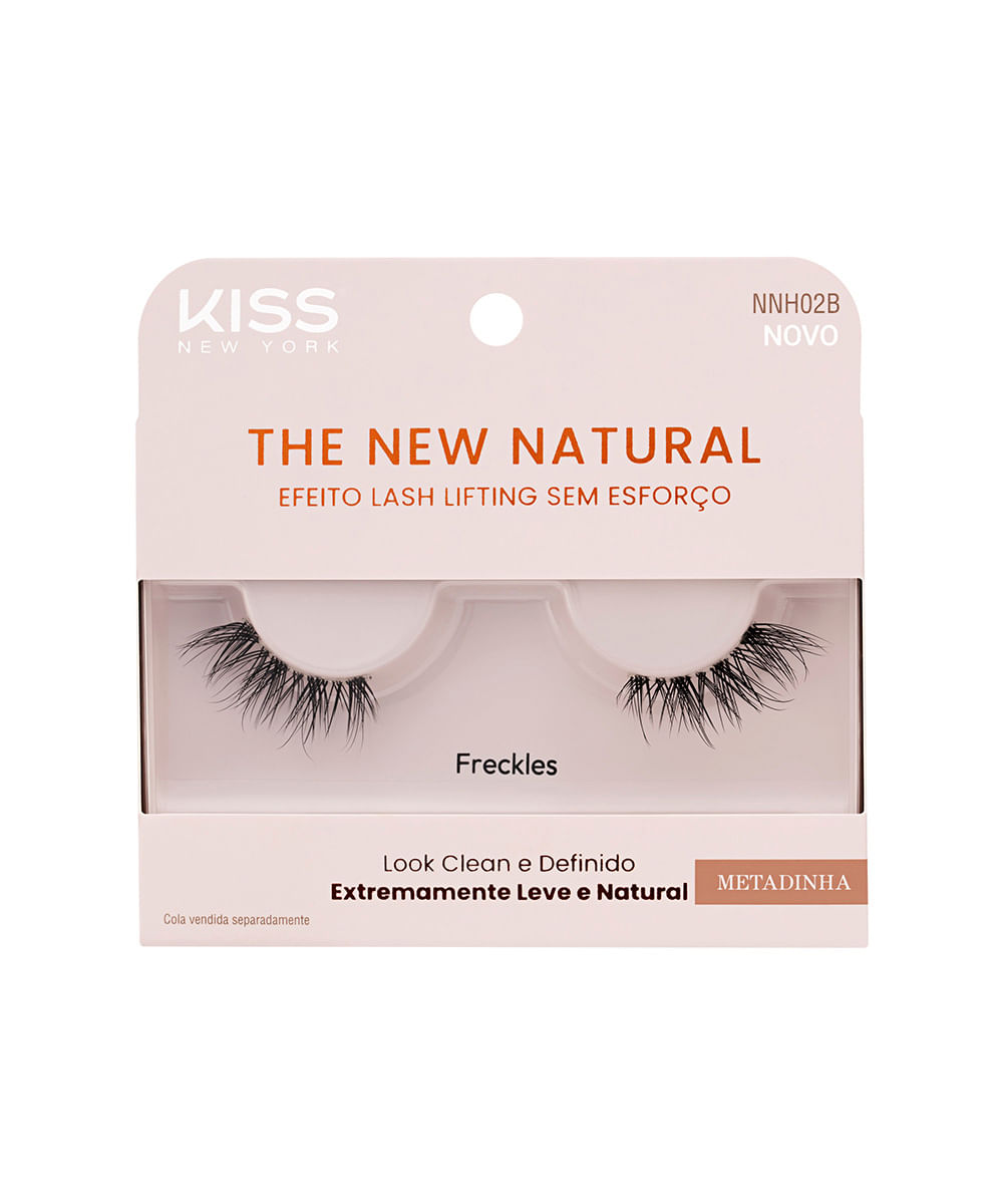 cílios postiços kiss new york the new natural metadinha freckles