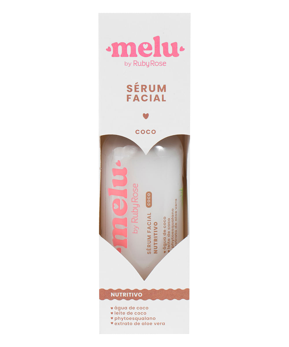 sérum facial nutritivo de coco melu