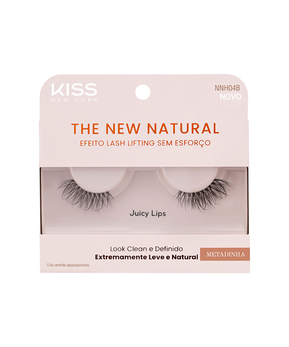 cílios postiços kiss new york the new natural metadinha juicy lips