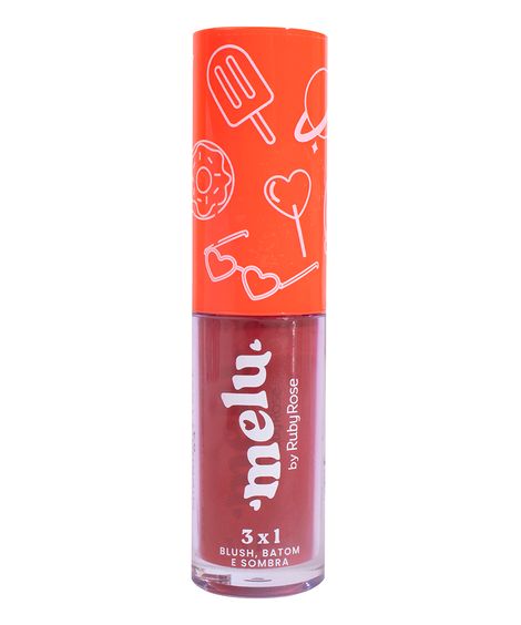 blush batom sombra 3x1 boo melu