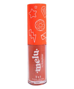 blush batom sombra 3x1 summer baby melu