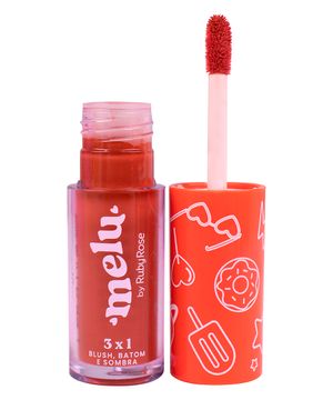 blush batom sombra 3x1 summer baby melu