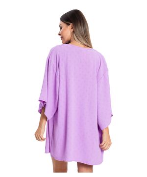 Kimono Air Flow Poá Rovitex Roxo