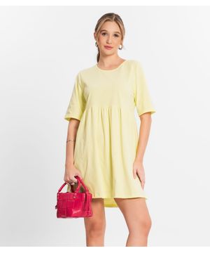 Vestido Feminino Liso Select Amarelo