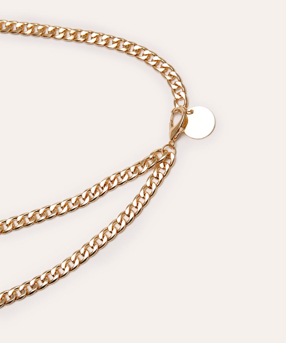 cinto corrente fino dourado