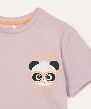 pijama infantil curto luluca acredite nos seus sonhos lilás