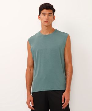 regata machão oversized esportivo ace verde