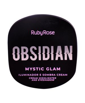 iluminador e sombra ruby rose cream obsidian amethyst hb26002 roxo