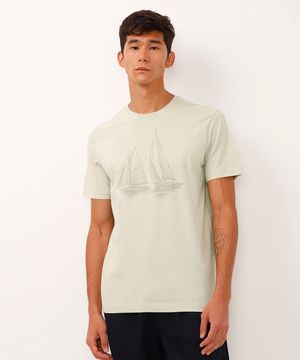 camiseta comfort de algodão ocean passion verde