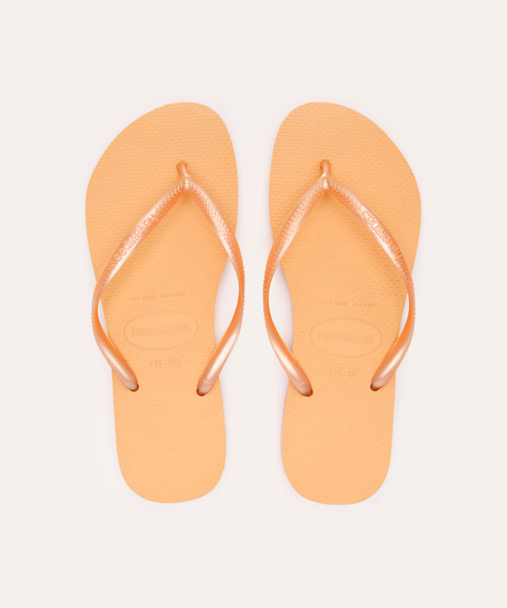 chinelo havaianas slim laranja
