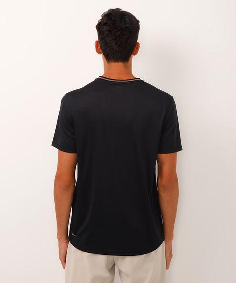 camiseta manga curta preta