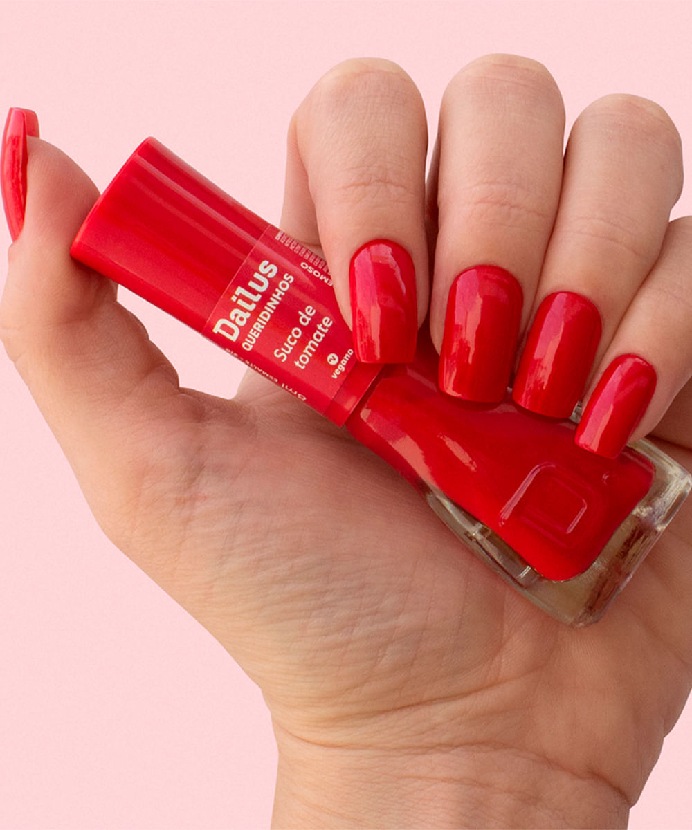 esmalte dailus suco de tomate