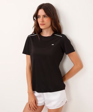 blusa com reflexivo nos ombros esportiva ace preta