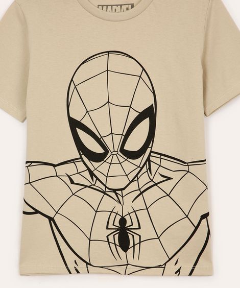 kit de 2 camisetas infantis homem aranha colorida