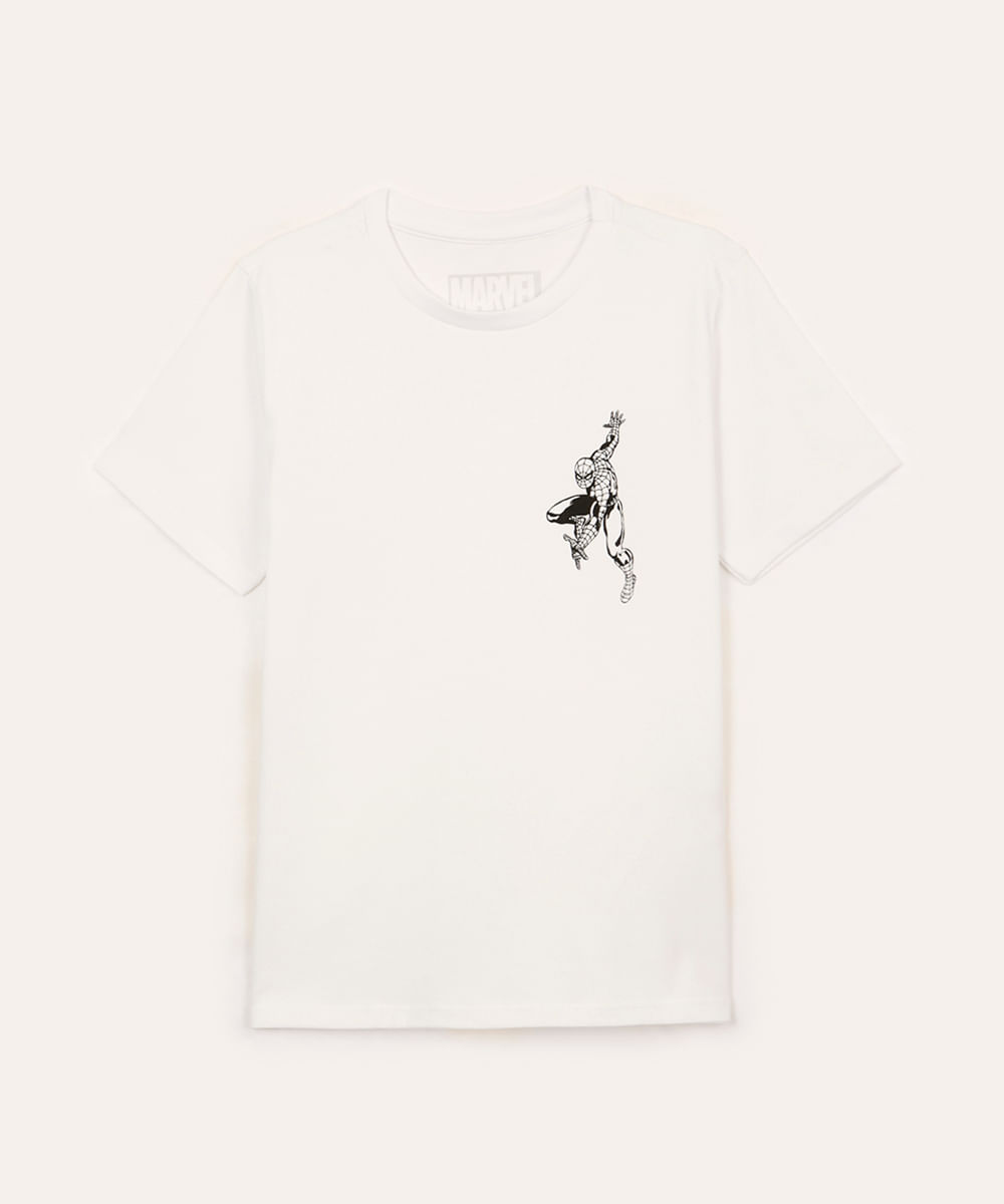 kit de 2 camisetas infantis homem aranha colorida