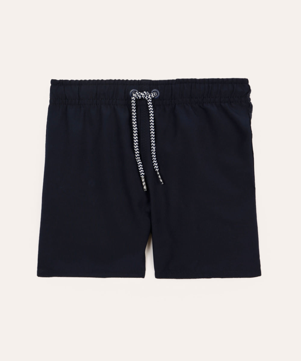 bermuda surf infantil com bolso azul