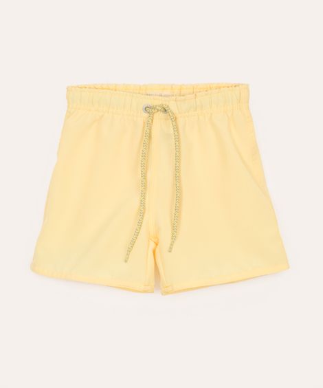 Bermuda Surf Infantil com Bolso Amarela