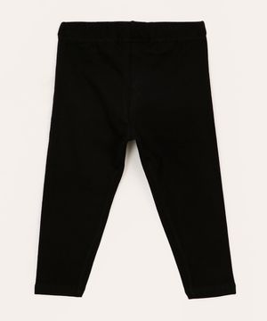 Calça Legging Infantil Básica Preta