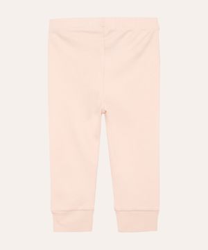 Calça Infantil Jogger Básica Rosa Claro