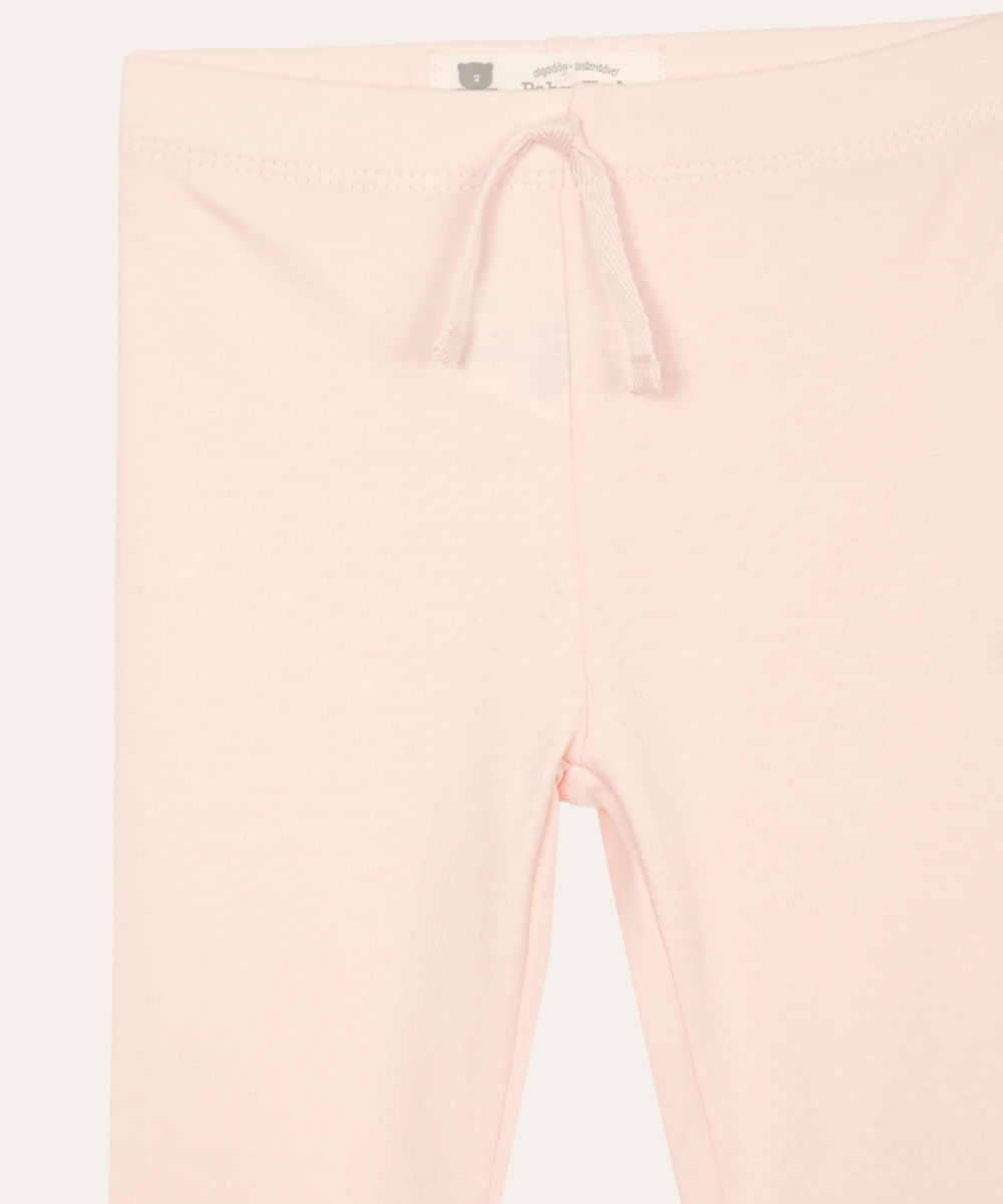Calça Infantil Jogger Básica Rosa Claro