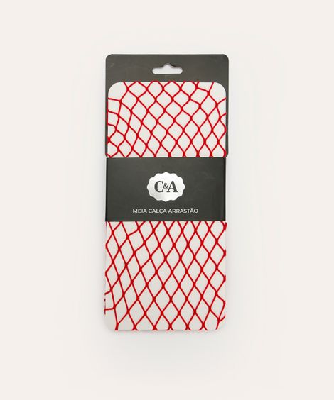 meia calça arrastão rosa médio vermelha