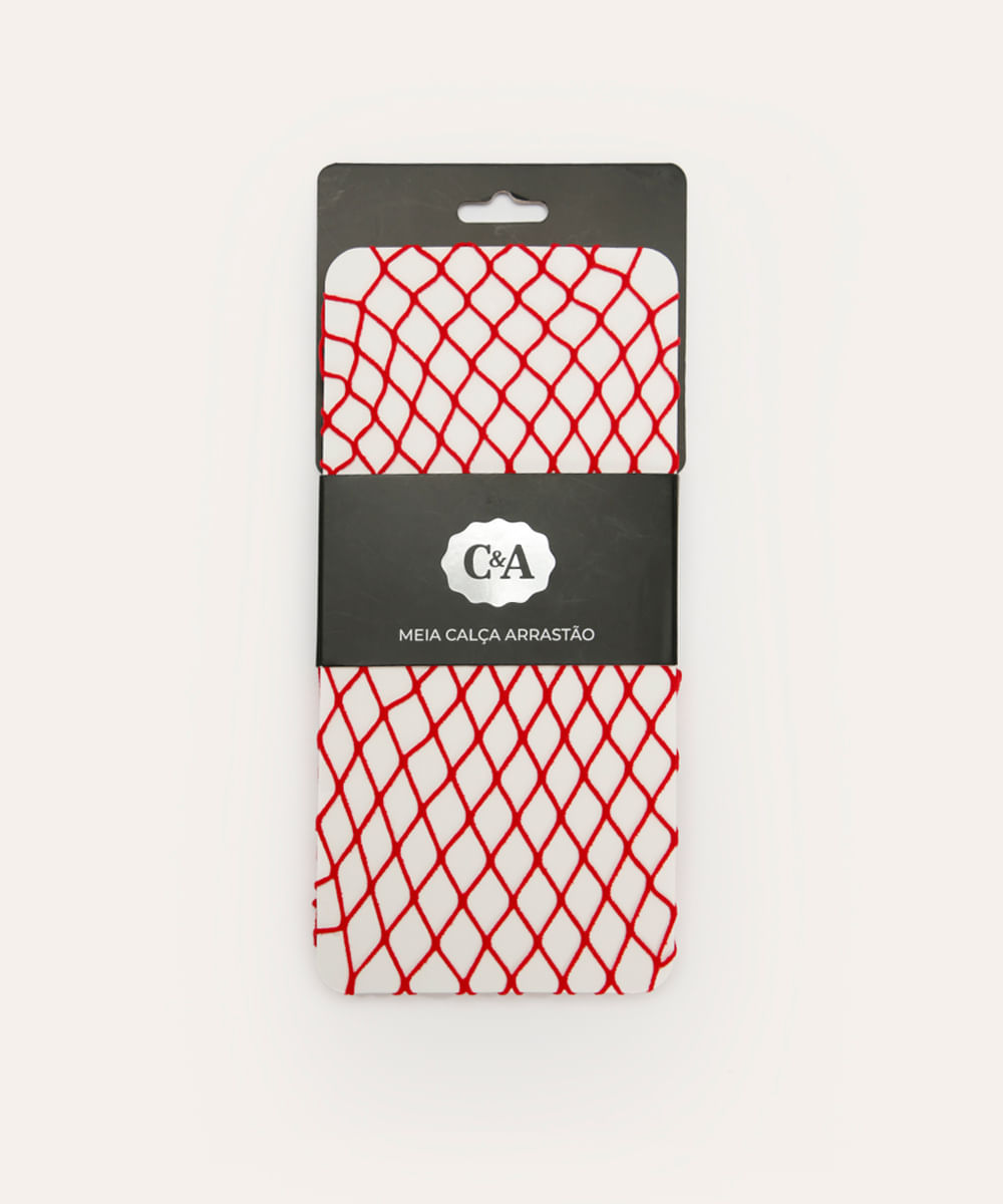 meia calça arrastão rosa médio vermelha