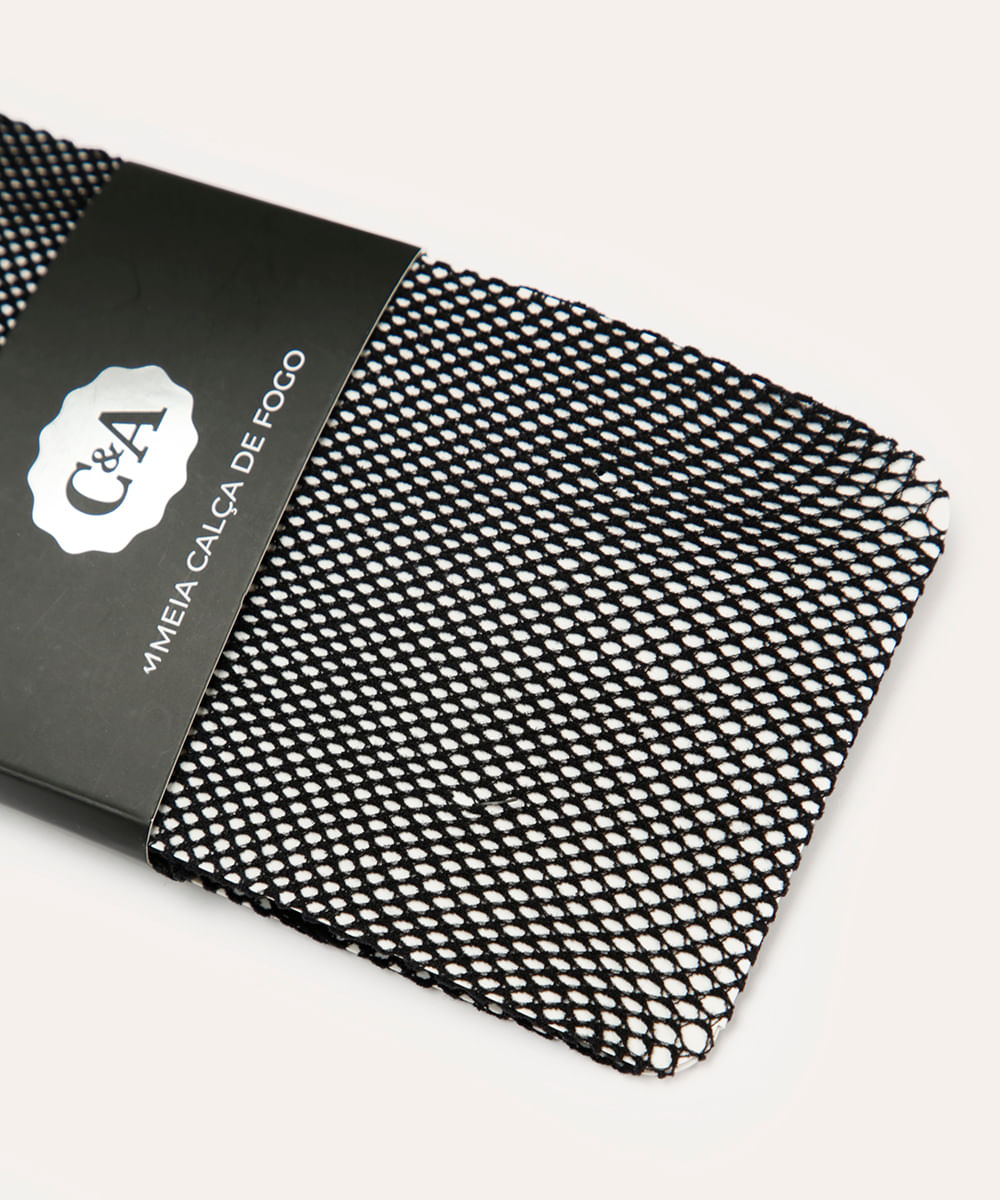 meia calça arrastão fogo preta