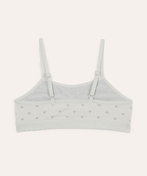 kit de 2 sutiãs infantis de poliamida multicor