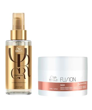 Wella Professionals Kit Máscara Fusion + Óleo Oil Reflection