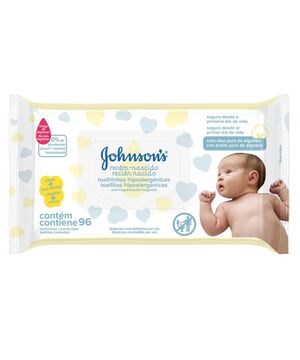 Johnson’s Baby Recém-Nascido Kit com 4 Lenços Umedecidos Sem Fragrância