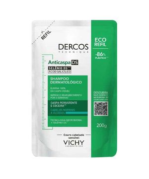 Vichy Dercos Shampoo Anticaspa DS - Cabelos Normais a Oleosos Refil