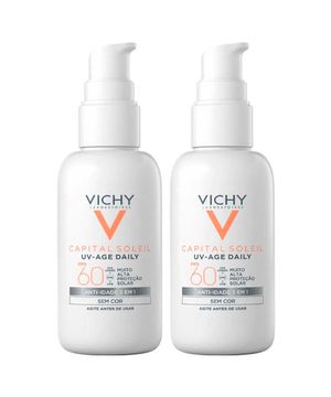 Vichy UV-Age Daily Kit com 2 Unidades – Protetor Solar Facial FPS60