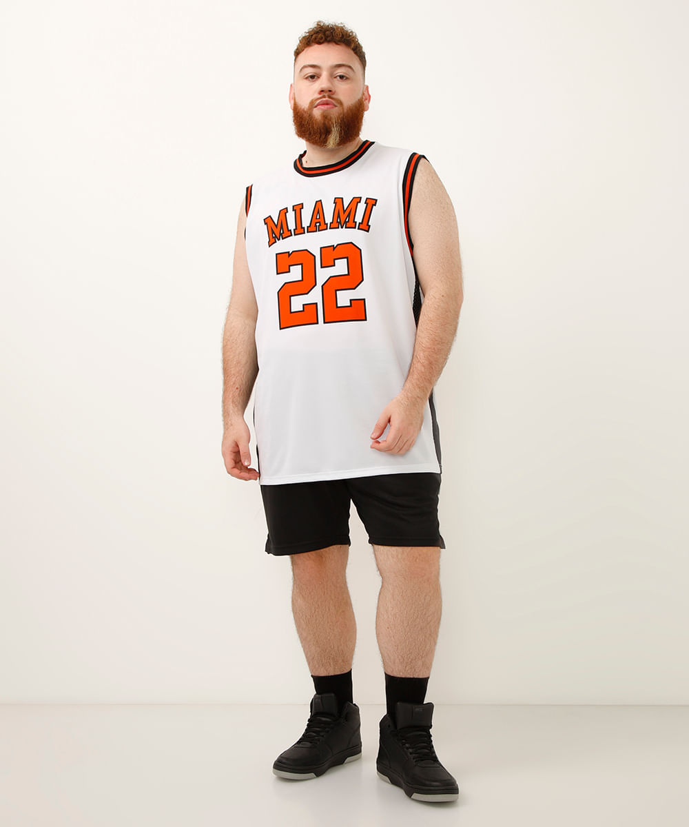 bermuda microfuros plus size esportiva preto