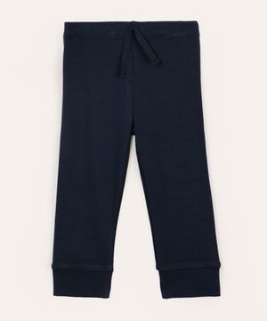 calça infantil básica azul marinho