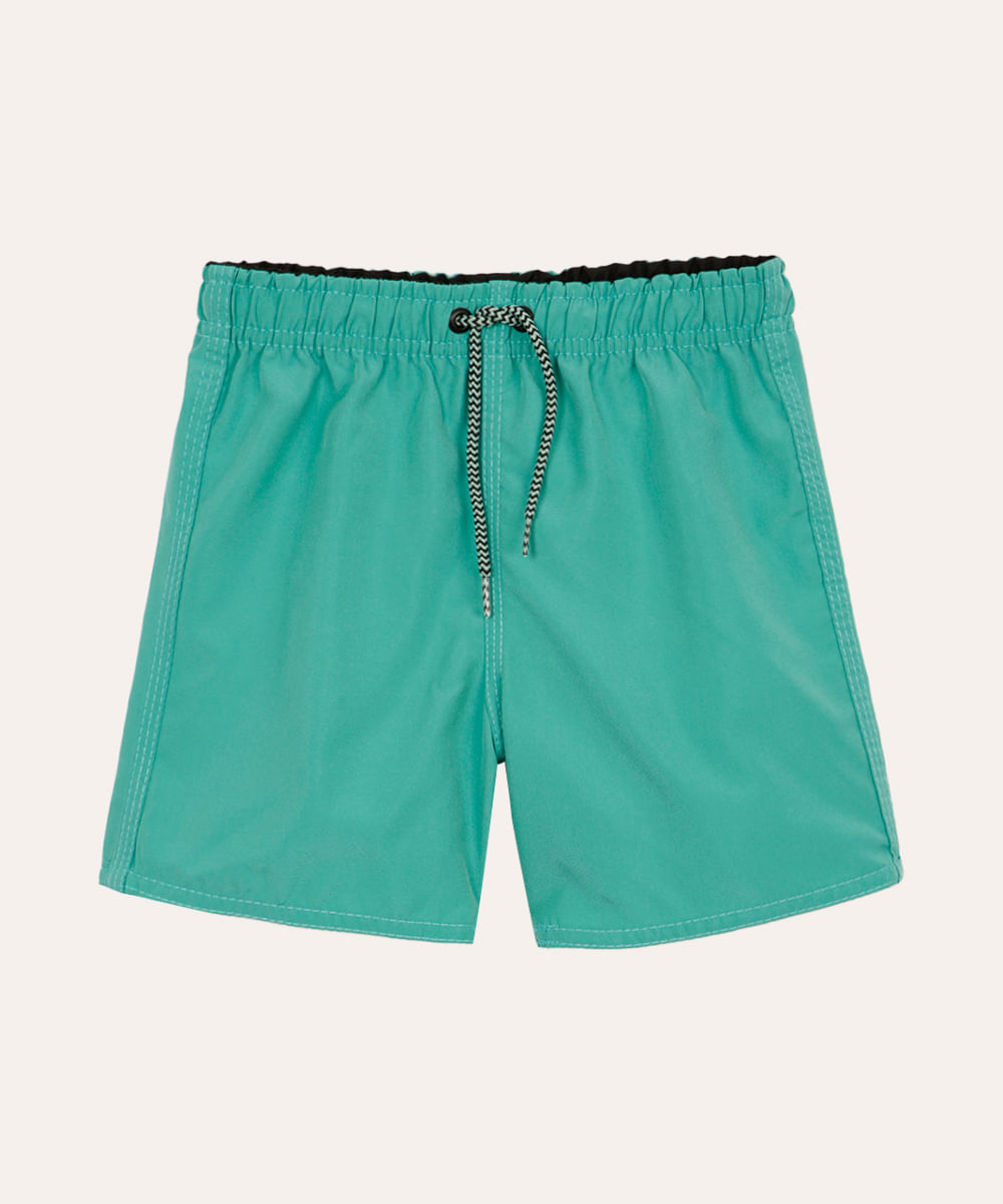 bermuda surf infantil com bolso verde