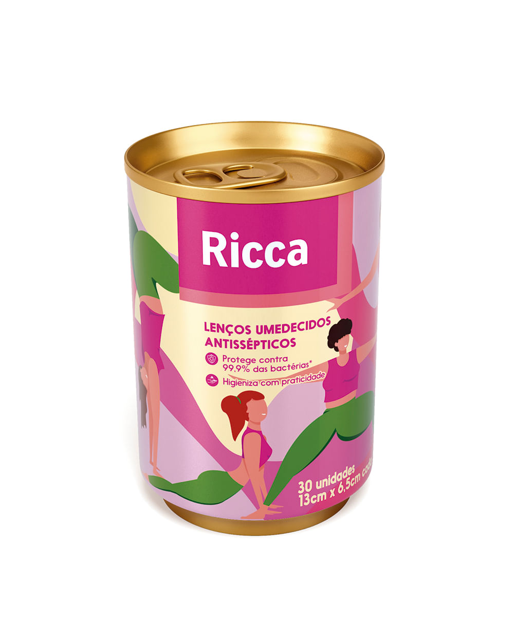 lenços ricca antisséptico 30 unidades
