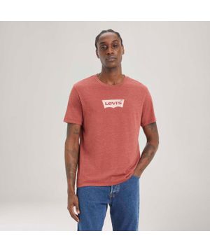 Camiseta Levi's® Graphic Crewneck Vermelha Manga Curta