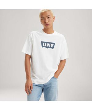 Camiseta Levi's® Vintage Batwing Graphic Branca Manga Curta