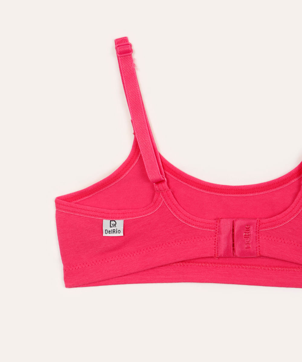 kit de 2 sutiãs infantil miss delrio multicor