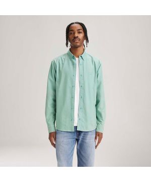 Camisa Levi's® Authentic Button Down Verde Manga Longa