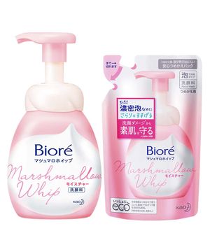 Bioré Marshmallow Whip Moisture Kit – Sabonete Líquido Facial 150ml + Refil 130ml