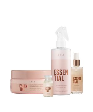 Kit Braé Essential Máscara Óleo Fluído Reparador e Ampola Capilar (4 produtos)