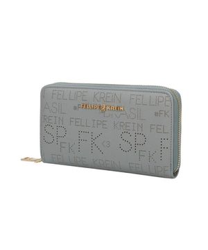 Carteira Ziper Grande Fellipe Krein Ss23 Fk652 - Azul Claro