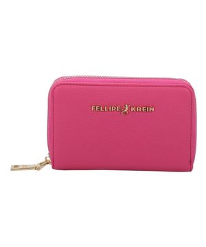 Carteira Ziper Pequena Fellipe Krein Ss23 Fk647 - Rosa