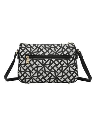 Cross Bag Média Ss23 Monograma Tramado Cfk104 - Preto