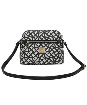 Cross Bag Pequena Ss23 Monograma Tramado Cfk106 - Preto